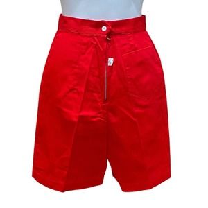 Vintage Red High Waisted Shorts